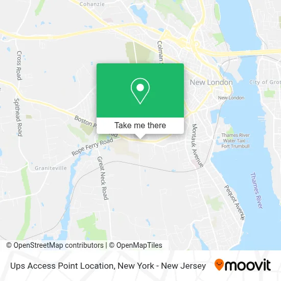 Ups Access Point Location map