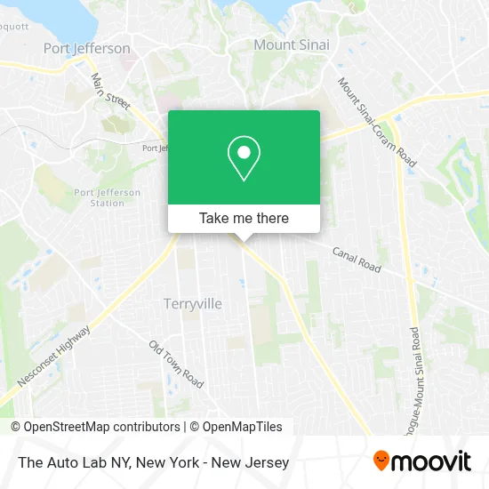 The Auto Lab NY map