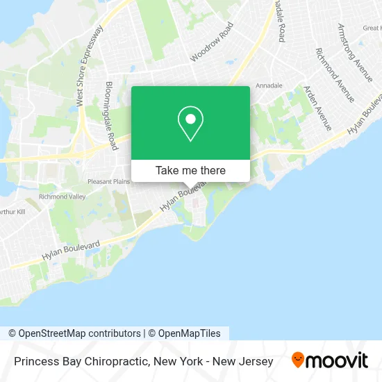 Princess Bay Chiropractic map