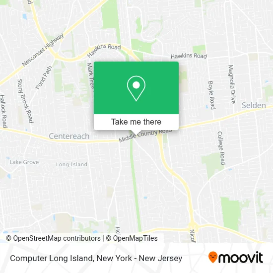 Computer Long Island map