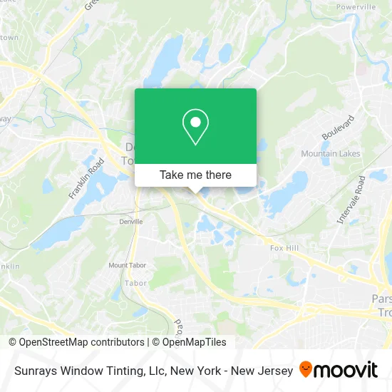 Sunrays Window Tinting, Llc map