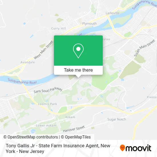Tony Gallis Jr - State Farm Insurance Agent map