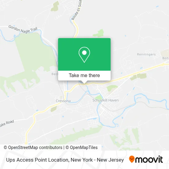Ups Access Point Location map