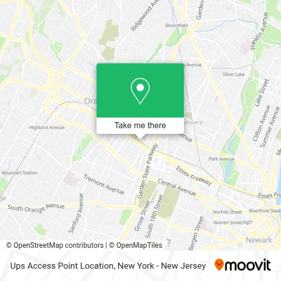 Ups Access Point Location map