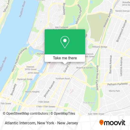 Atlantic Intercom map