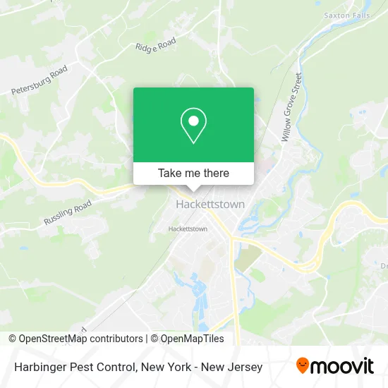 Harbinger Pest Control map