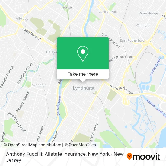 Anthony Fuccilli: Allstate Insurance map