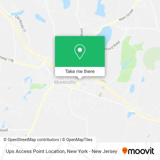 Ups Access Point Location map