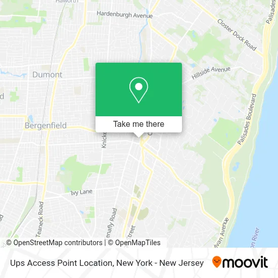 Ups Access Point Location map