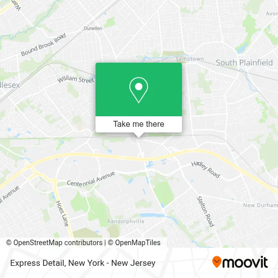 Express Detail map