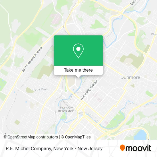R.E. Michel Company map
