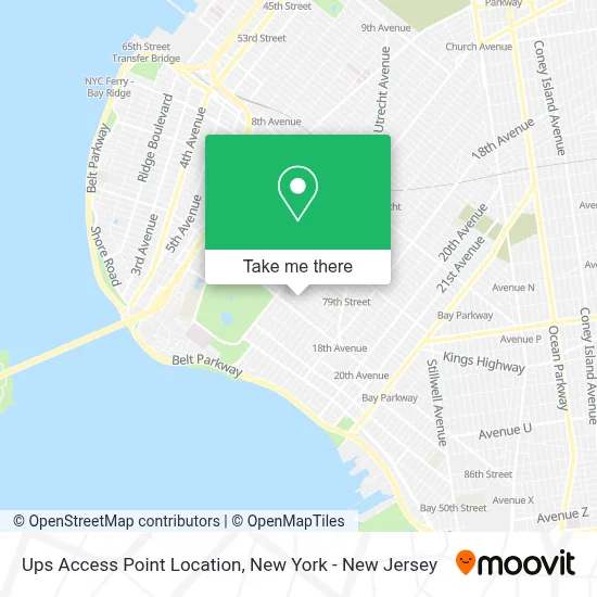 Ups Access Point Location map