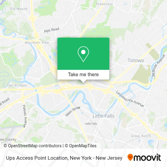 Ups Access Point Location map