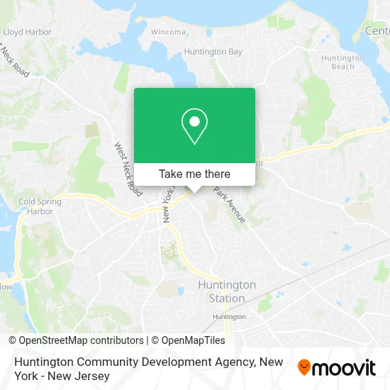 Huntington Community Development Agency map