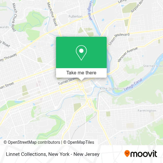 Linnet Collections map