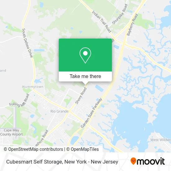 Cubesmart Self Storage map