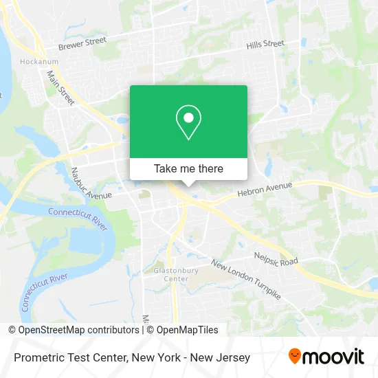 Prometric Test Center map