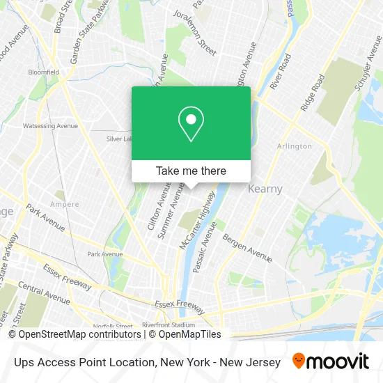 Ups Access Point Location map