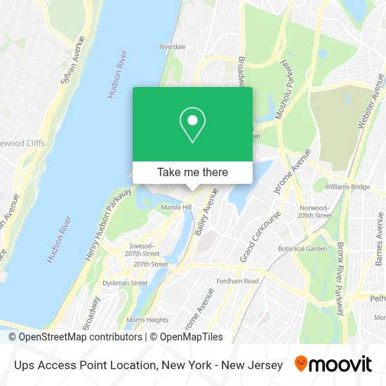 Ups Access Point Location map
