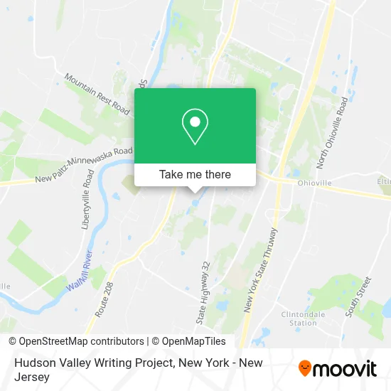 Hudson Valley Writing Project map