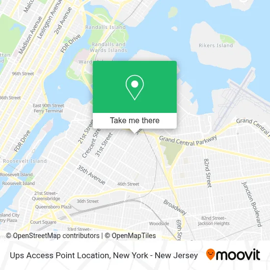 Ups Access Point Location map