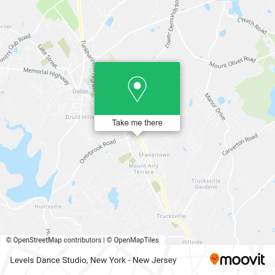 Levels Dance Studio map