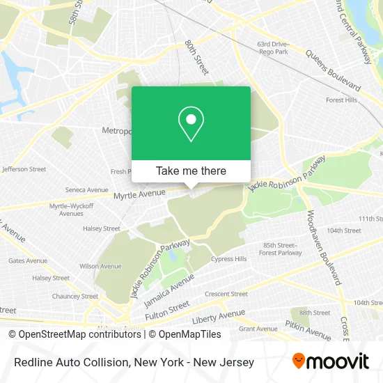 Redline Auto Collision map