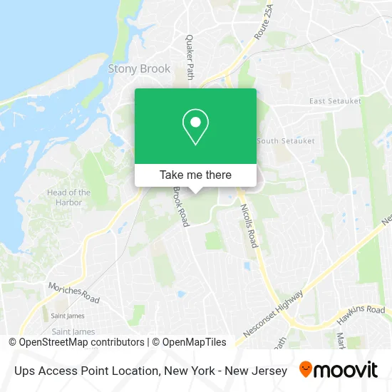 Ups Access Point Location map