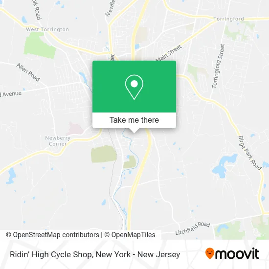 Ridin’ High Cycle Shop map