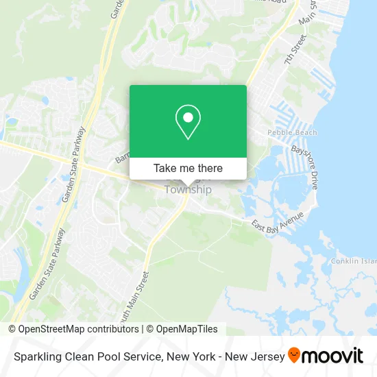 Sparkling Clean Pool Service map