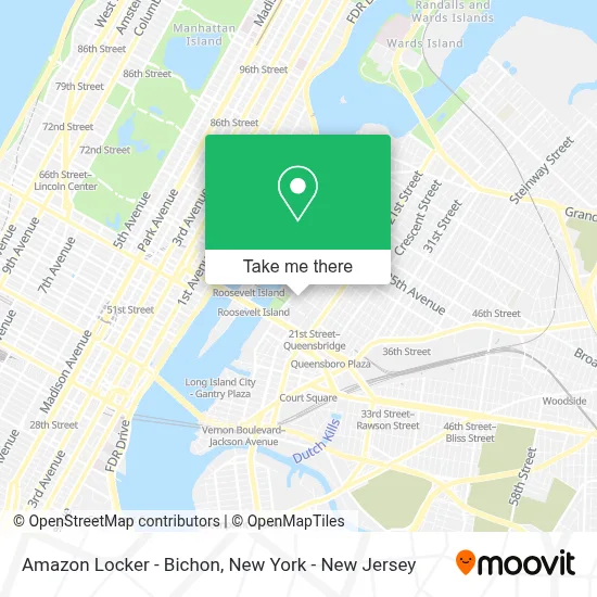 Amazon Locker - Bichon map