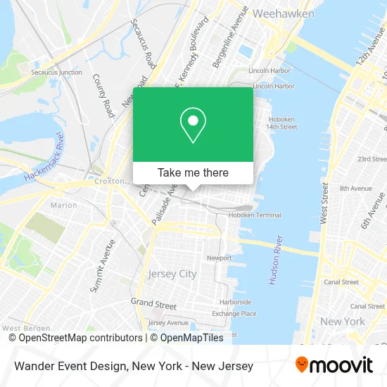 Wander Event Design map