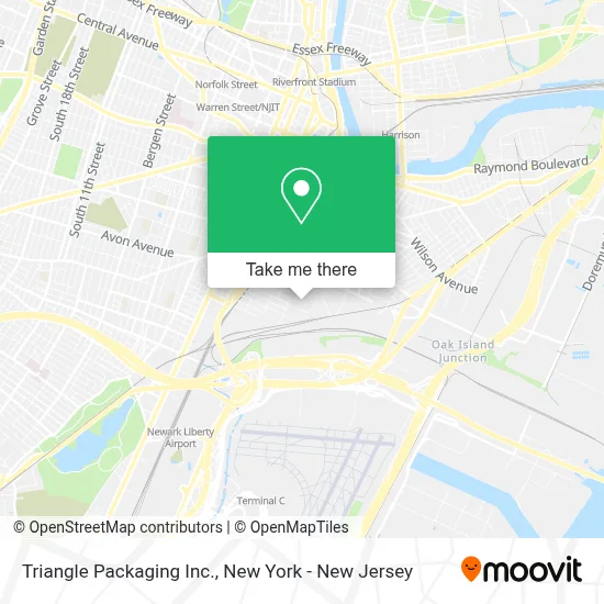 Triangle Packaging Inc. map