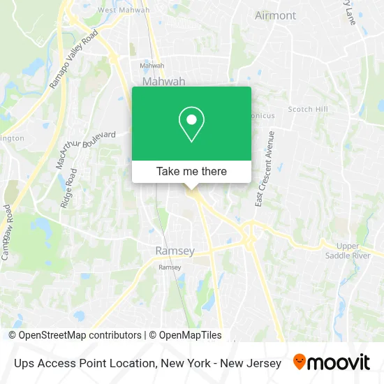 Ups Access Point Location map