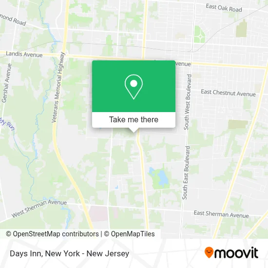 Days Inn map