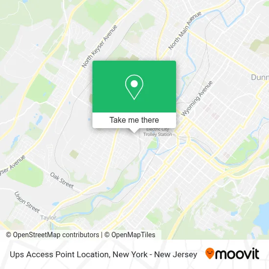 Ups Access Point Location map