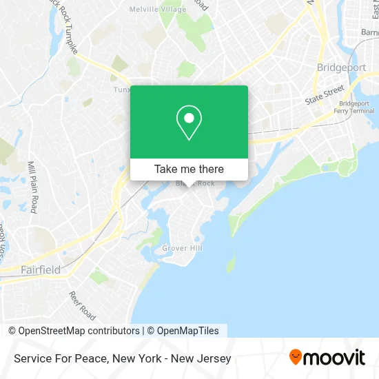 Service For Peace map