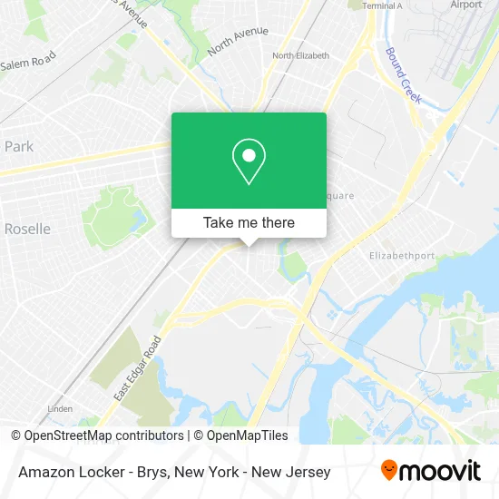 Amazon Locker - Brys map