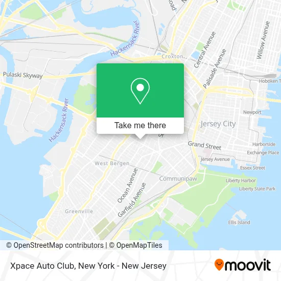 Xpace Auto Club map