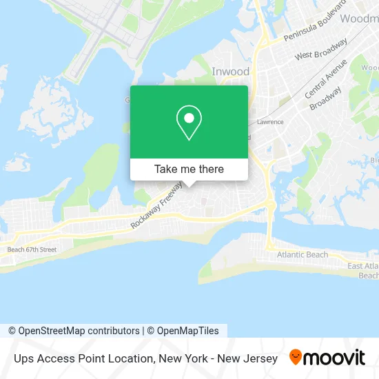 Ups Access Point Location map