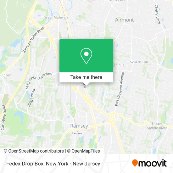 Fedex Drop Box map