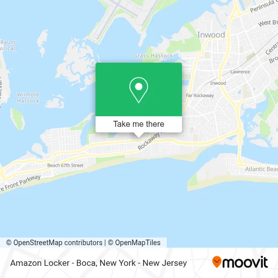 Amazon Locker - Boca map