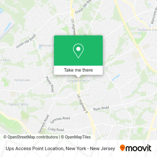 Ups Access Point Location map