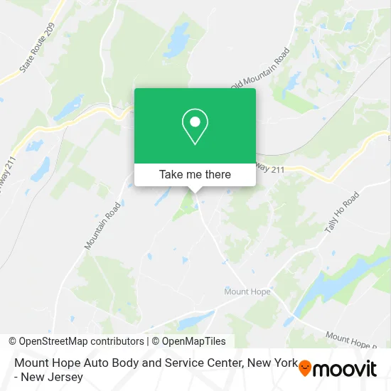 Mount Hope Auto Body and Service Center map