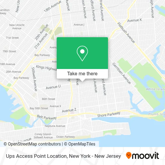 Ups Access Point Location map
