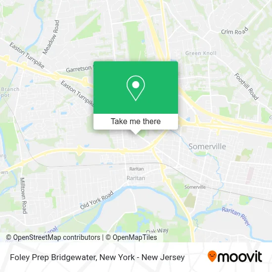 Foley Prep Bridgewater map