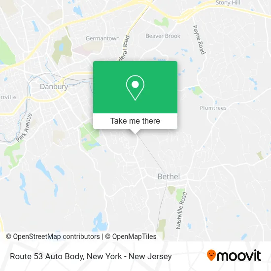 Route 53 Auto Body map