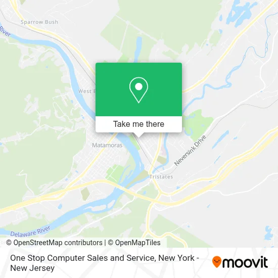 One Stop Computer Sales and Service map