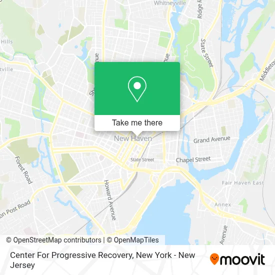 Center For Progressive Recovery map