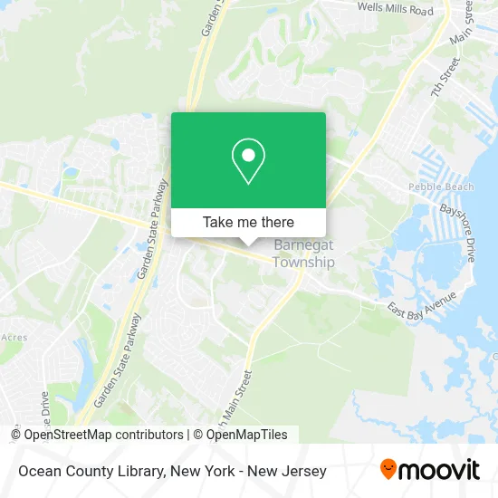 Ocean County Library map